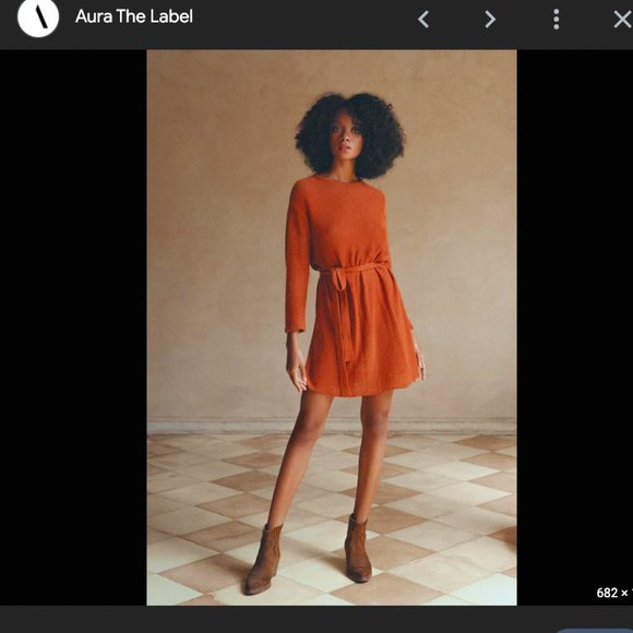 Aura the Label Relaxed Knit Dress - Picture 1 of 5